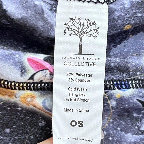 Rainbow Rules Watercolor Halloween Mickey and Minnie Magic Broomstick Leggings - Picture 7 of 9